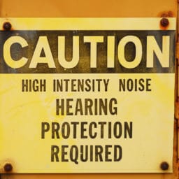 Noise Caution Sign
